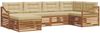 vidaXL Outdoor-Sofagarnitur mit Kissen 6 pcs Natur und Beige 3373758 Bild 2