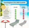 ZOLLNER Strandtuch, Mikrofaser (1-St), 75 x 215 cm, 100% Baumwolle, Liegenbezug für Sonnenliege Bild 4