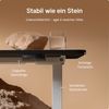Desktronic HomeOne Elektrisch höhenverstellbarer Schreibtisch 120x60cm Weiß/Schwarz mit Memory-Funktion, Anti-Kollisions Technologie, USB-A und USB-C-Ladeanschlüssen Bild 4