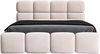 Polsterbett MONAKO 180x200 mit Matratze, Bettkasten und Lattenrost. Farbe: Beige 2 Bild 3