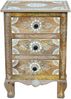 Nachtkommode >Sharma< in Braun, Mangoholz - 50x70x40cm (BxHxT) Bild 3