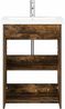 vidaXL Badezimmermöbel-Set Geräucherte Eiche 81 x 40 x 84,5 cm 3404286 Bild 3