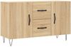 vidaXL Sideboard Sonoma-Eiche 100x36x60 cm Holzwerkstoff 828167 Bild 2