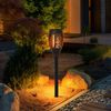 6er Set LED Solarleuchte, Fackel, Feuereffekt, schwarz, H 50 cm Bild 3