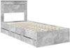 vidaXL Bettrahmen mit Kopfteil Beton Grau 75 x 190 cm Ingenieurs Holz 3409885 Bild 4