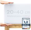 Wolkenfeld Spannbettlaken Boxspringbett Bettlaken - Spannbetttuch für Matratzen bis 40cm, Jersey, Gummizug: rundum, (1 Stück), Elastisch & Rutschfest: 90x200, 140x200, 160x200, 180x200 & Übergrößen Bild 2