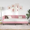 vidaXL Eckbettgestell Rosa 90 x 190 cm Samt 3394147 Bild 4