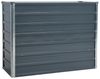 Metall Blumenbeet Hochbeet 100x40x77 cm Grau Pflanzbeet Gemüsebeet Pflanzkasten Bild 3