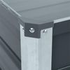 Metall Blumenbeet Hochbeet 100x40x77 cm Grau Pflanzbeet Gemüsebeet Pflanzkasten Bild 4
