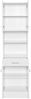 Hochschrank >Riga< in Weiß-Matt - 50x190x35cm (BxHxT) Bild 3
