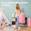 HENNEZ Wäschekorb "Katy" aus Filz schmal und zusammenklappbar, 80l, Wäschesack Groß für Schmutzwäsche Wäschetonne Wäschetasche Bild 5