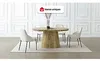 Vente-unique - CLOEVA Esstisch Holz, Platte Beige - B 100 cm x H 76 cm x L 300 cm250 cm200 cm150 cm Bild 2