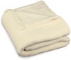 CelinaTex Flauschige Kuscheldecke 150x200 cm Creme weiß Decke Sofa warm Wohndecke weich Mikrofaser Fleece Oeko-TEX Montreal Bild 5