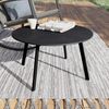 Grand patio Kaffeetisch Beistelltisch Outdoor Tisch Balkontisch Schwarz Bild 4