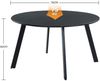 Grand patio Kaffeetisch Beistelltisch Outdoor Tisch Balkontisch Schwarz Bild 3