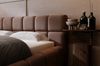 GRAINGOLD Alicante Doppelbett 140x200, Polsterbett mit Bettkasten, Velour-Stoff, Braun Bild 5