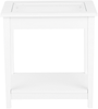 Beistelltisch weiß Glas rechteckig 40x57 cm ATTU Bild 4