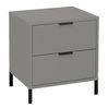 Maeusbacher Bonnie Kommoden Quadrat kreidegrau matt lack BxHxT: 51 x 60 x 45 cm Bild 3
