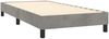 vidaXL Boxspringbett mit Matratze Hellgrau 100x200 cm Samt 3141407 Bild 4