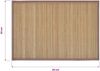 6 Bambus-Platzdeckchen 30 x 45 cm Braun 242108 Bild 5
