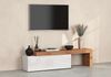 OTTO home Lowboard Chronos TV-Board, T-Schrank (1 St, Breite verstellbar von 180 bis 290 cm), Breite 240 cm TV-Board,Lowboard,1 Klappe und ein L-Förmiger Aufsatz Bild 2