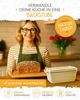 Krustenzauber Brotbackform Emaille Brotbackform 28cm mit Deckel im Komplettset, Kastenform Brot Bild 4
