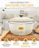 Krustenzauber Brotbackform Emaille Brotbackform 28cm mit Deckel im Komplettset, Kastenform Brot Bild 2