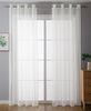 Gardinenbox Gardine (2 St), Ösen, transparent, Voile Bild 5