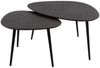 KAWOLA Couchtisch LAUCA Set 2-tlg. Metall schwarz dreieckig 41 x 59 x 80 cm Bild 3