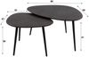 KAWOLA Couchtisch LAUCA Set 2-tlg. Metall schwarz dreieckig 41 x 59 x 80 cm Bild 5