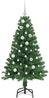 vidaXL Künstlicher Weihnachtsbaum mit 150 LEDs mit Ständer Grün 150 cm 3396903 Bild 4