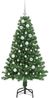 vidaXL Künstlicher Weihnachtsbaum mit 150 LEDs mit Ständer Grün 150 cm 3396903 Bild 3