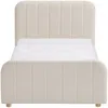 Vente-unique - ROGADI Bett Stoff Weiß - B 201 cm x H 80 cm x L 97 cm Bild 3