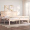 vidaXL Seniorenbett mit Kopfteil 200x200 cm Massivholz 3195501 Bild 3