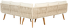 Beliani 'ALCAMO' Ecksofa Lounge Set, Akazienholz Beige Bild 5