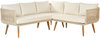 Beliani 'ALCAMO' Ecksofa Lounge Set, Akazienholz Beige Bild 4