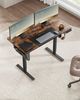 SONGMICS Schreibtisch, elektrisch höhenverstellbar 72-120 cm, mit Memory-Funktion, Vintagebraun-Schwarz, 72 x 60 x 120 cm Bild 2