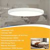 ZMH LED Deckenleuchte flach rund 18–30cm schwarz weiß Küchenlampe hell augenschonend, Augenshutz, LED fest integriert, 6000K, Modern Flurlampe Bild 2