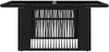 vidaXL Gartentisch Schwarz 100 x 55 x 37 cm PE Rattan und Glas 42035136 Bild 4