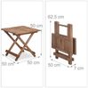 Relaxdays Brauner Klapptisch aus Holz Bild 4