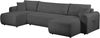 OTTO home Wohnlandschaft JONAA, U-Form, 311 cm - OTTO. Verlässliche Qualität, Schlaffunktion 133/270cm, Bettkasten, Cord, Struktur, Unser Tiefpreis Bild 4