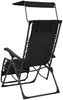 vidaXL Klappbare Liegestühle 2 Stk. Textilene Schwarz 312471 Bild 4