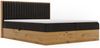 GRAINGOLD Forest Bett 140x200, Boxspringbett mit zwei Bettkästen, Velvet-Stoff, mit Kopfteil, Anthrazit Bild 2