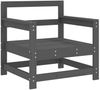 vidaXL Gartenstühle 2 Stk. Grau Massivholz Kiefer 825494 Bild 3