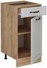Küchenunterschrank R-Line Weiß Landhaus 40 cm , AP Anthrazit Vicco Bild 5