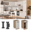 Küchenunterschrank R-Line Weiß Landhaus 40 cm , AP Anthrazit Vicco Bild 4
