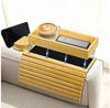 BlingBin Tablett Bambus-Sofa-Arm-Tablett, magnetisches Couch-Arm-Tablett, Bambus, (1er Set, 1-tlg, 38 x 29 cm), Sofatablett mit 360°-Telefonhalter für Getränke, Snacks, Telefon Bild 5