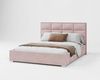 FDM Polsterbett Bettgestell Bettrahmen 120x200, 140x200, 160x200, 180x200cm (MADE IN EU - mit hochwertigem Velours Bezug, Bettrahmen, Bett, Optional mit Matratze bestellbar, mit großen gepolsterten Kopfteil), Mettelrahmen mit hydraulischer Klappfunktio... Bild 4