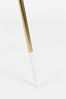WHITE LABEL LIVING Beistelltisch Rumbi rund mit Griff Messing / Weiß 60 cm Bild 3