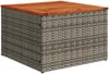 vidaXL 11-tlg. Garten-Sofagarnitur mit Kissen Grau Poly Rattan 3256131 Bild 5
